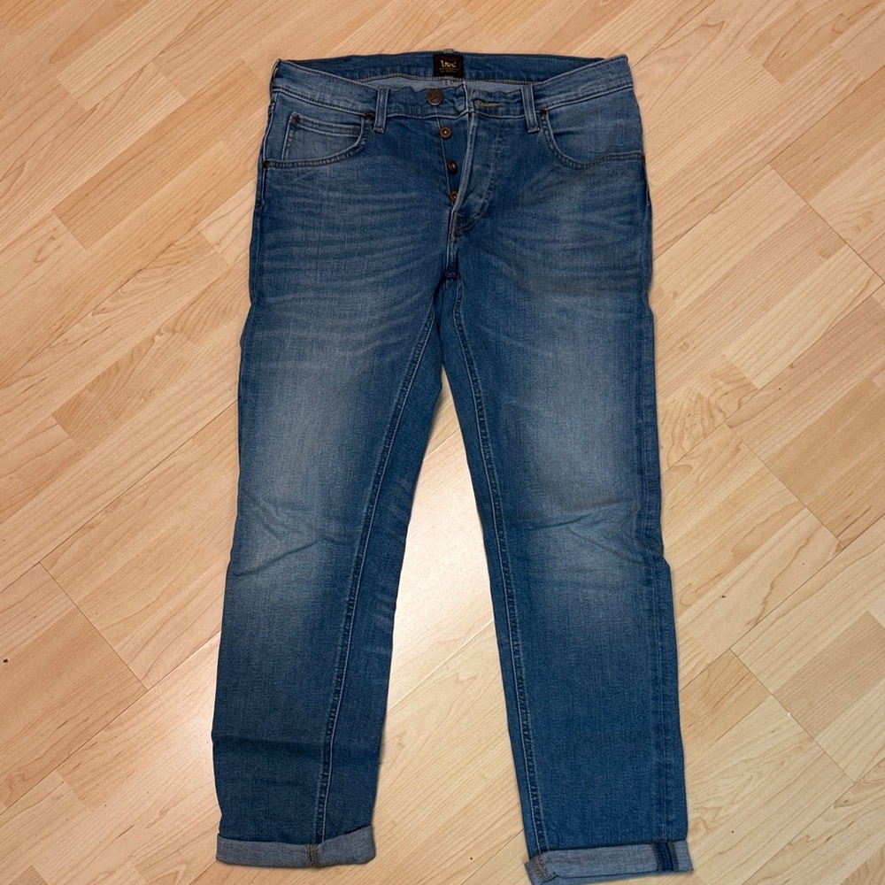 Lee Men's Denim med wash Slim Jeans